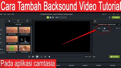 Langkah-langkah Menambahkan Backsound pada Video